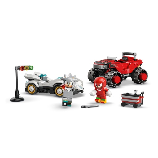 LEGO Sonic Carro do Silver contra Monster Truck do Knuckles 77118