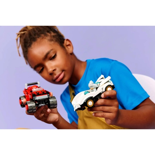 LEGO Sonic Carro do Silver contra Monster Truck do Knuckles 77118