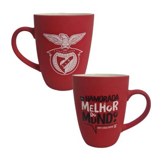 Caneca aveludada BENFICA "A melhor namorada do mundo"
