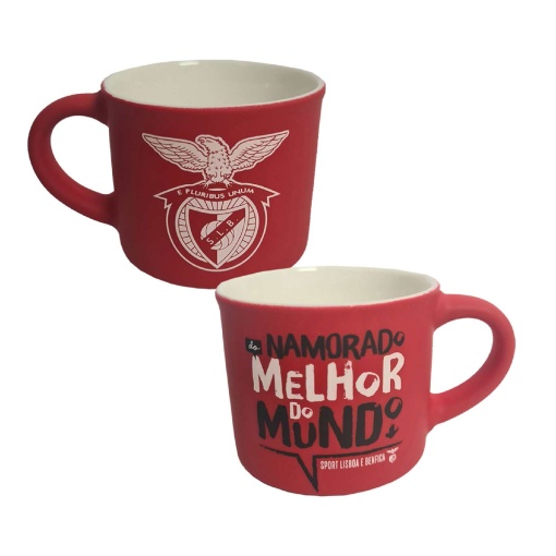 Chávena de café aveludada BENFICA "O melhor namorado do mundo"