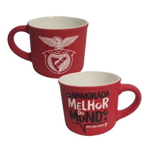 Chávena de café aveludada BENFICA "A melhor namorada do mundo"