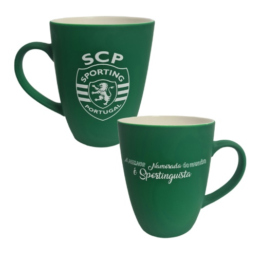 Caneca aveludada SPORTING "A melhor namorada do mundo"