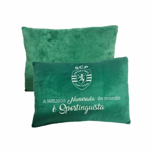 Almofada SPORTING "A melhor namorada do mundo" 35x25 cm