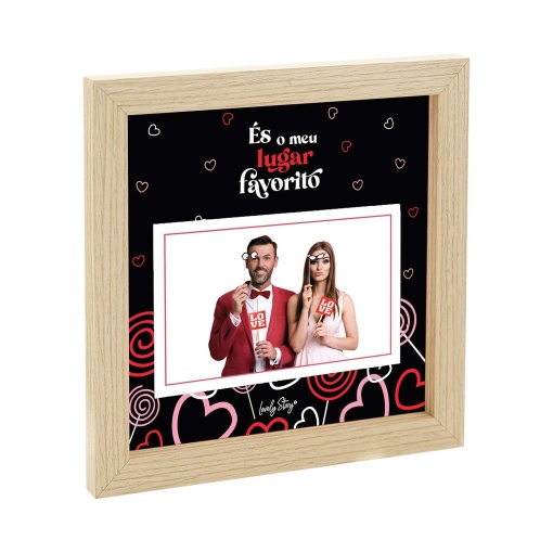 Moldura Lovely Story "És o meu lugar favorito" 28x32 cm
