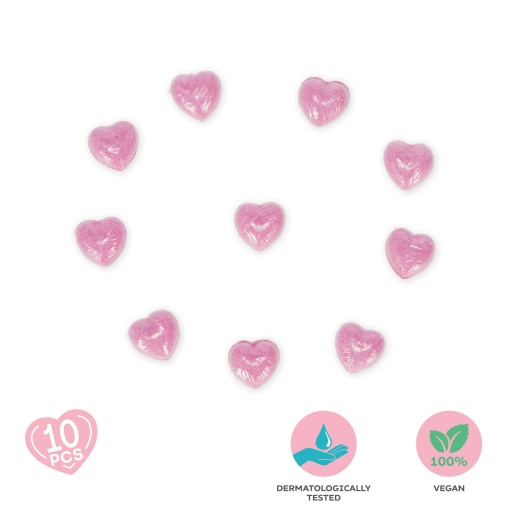 Heart-shaped bath bombs (10 units) LEGAMI I Love You