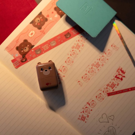Decorative roll stamp Teddy Bear LEGAMI I Love You