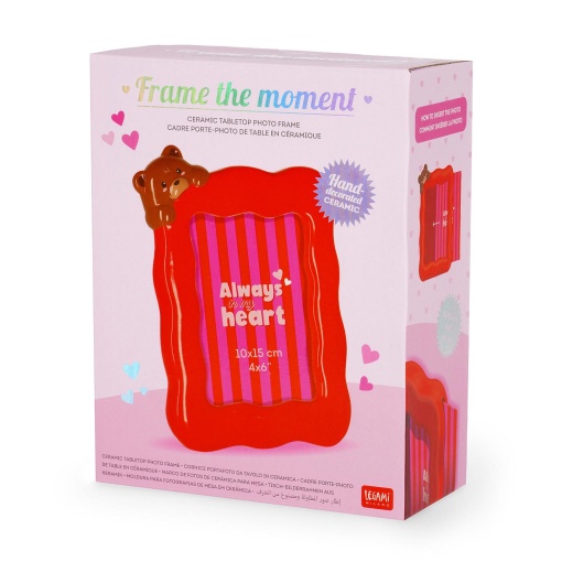 Moldura de cerâmica LEGAMI I Love You - Teddy Bear 10x15cm