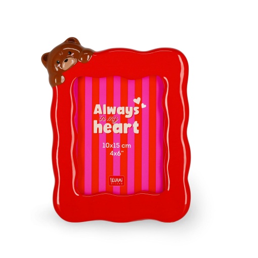 Marco de cerámica LEGAMI Te amo - Osito de peluche 10x15cm