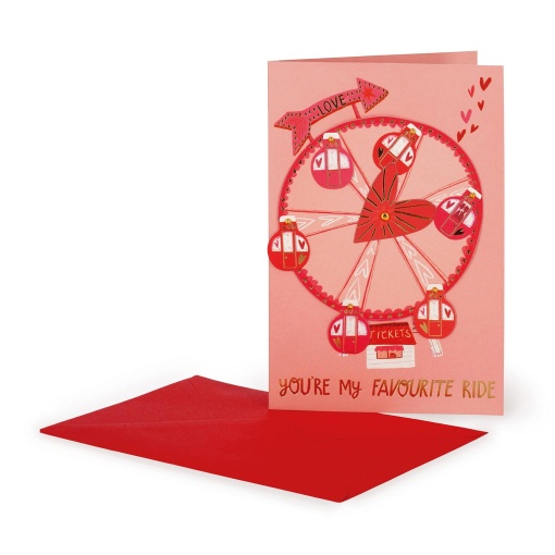 Postal Love Wheel "You're My Favorite Ride" LEGAMI I Love You