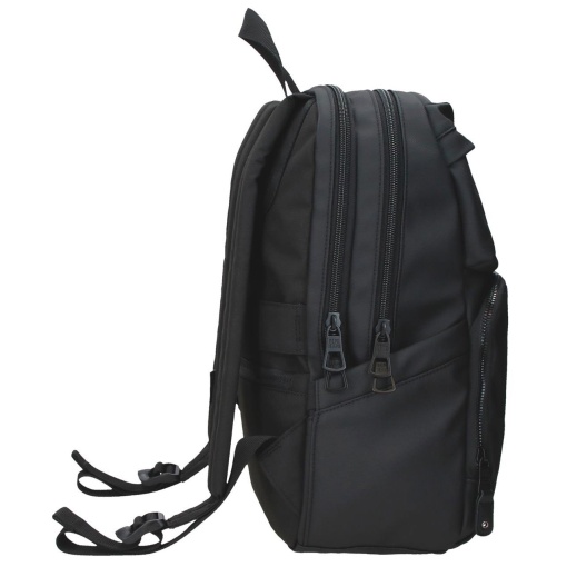 PEPE JEANS Durham black backpack for 13.3" laptop and 12" tablet, adaptable to a trolley.