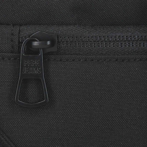 PEPE JEANS Durham black backpack for 13.3" laptop and 12" tablet, adaptable to a trolley.