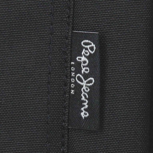 PEPE JEANS Durham black backpack for 13.3" laptop and 12" tablet, adaptable to a trolley.