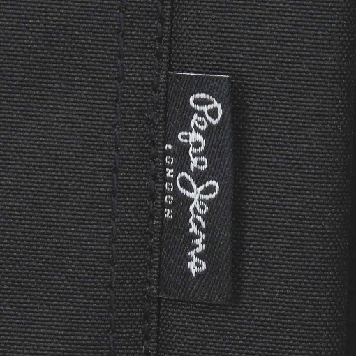 PEPE JEANS Durham black backpack for 15.6" laptop and 12" tablet, adaptable to a trolley.