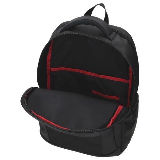 PEPE JEANS Durham black backpack for 15.6" laptop and 12" tablet, adaptable to a trolley.