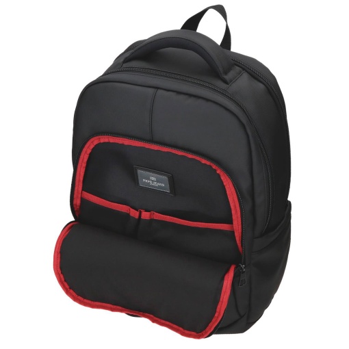 PEPE JEANS Durham black backpack for 15.6" laptop and 12" tablet, adaptable to a trolley.