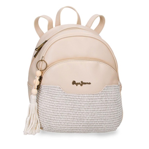 Mochila PEPE JEANS Clara bege 27,5x21x10cm 420132276062