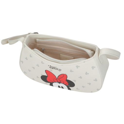 ENSO DISNEY Bolso de hombro Bowlogue Minnie Mouse beige 23x11x7,5cm