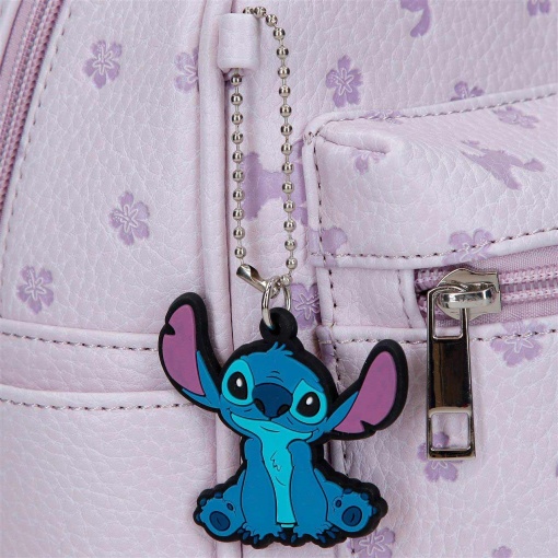 Mochila ENSO DISNEY Bloom Stitch lilás 21,5x23x11,5cm