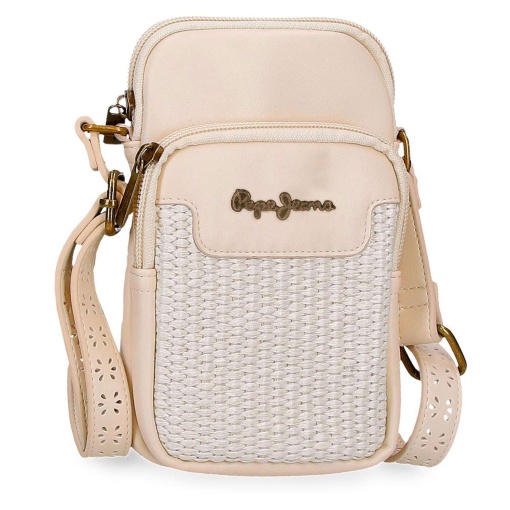 Bolsa de telemóvel PEPE JEANS Clara bege 11x17,5x2,5cm