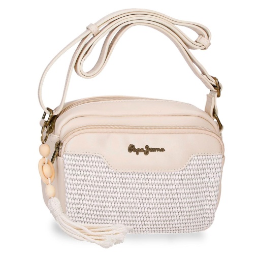 Mala de tiracolo PEPE JEANS Clara bege 24x16x9cm