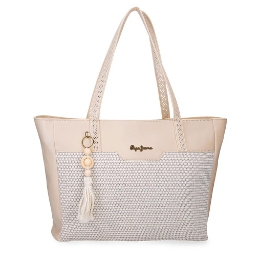 Mala PEPE JEANS Clara bege 36x30x12cm