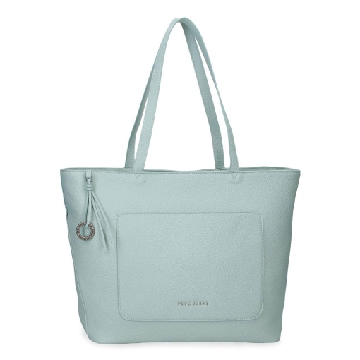 Mala para portátil 15" e tablet 12" PEPE JEANS Paola verde turquesa