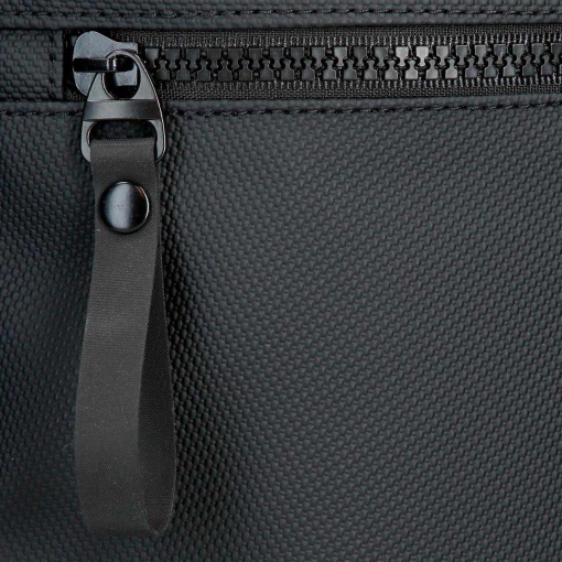 PEPE JEANS Dorking black backpack for 15" laptop and 12" tablet, adaptable to a trolley.