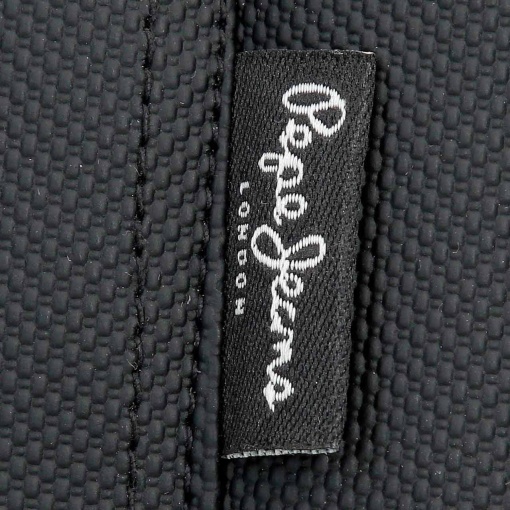 PEPE JEANS Dorking black backpack for 15.6" laptop and 12" tablet, adaptable to a trolley.
