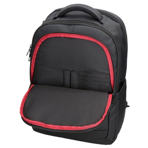 PEPE JEANS Dorking black backpack for 15.6" laptop and 12" tablet, adaptable to a trolley.