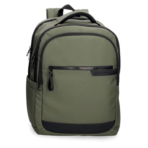 Mochila para portátil 15,6" e tablet 12" PEPE JEANS Dorking caqui adaptável a trolley