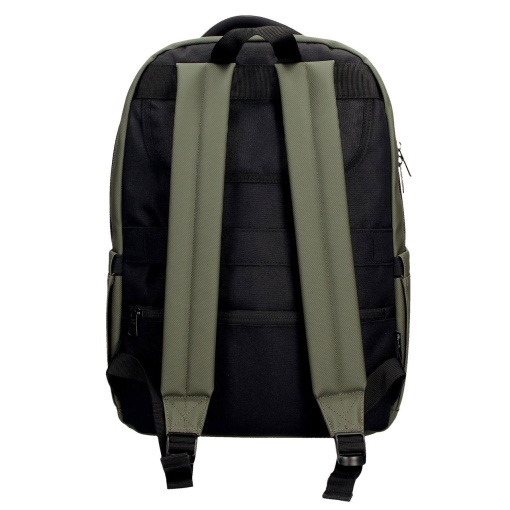 PEPE JEANS Dorking khaki backpack for 15.6" laptop and 12" tablet, adaptable to a trolley.