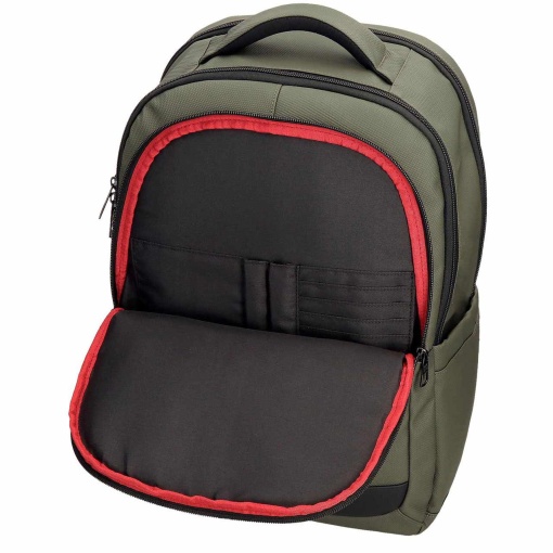 PEPE JEANS Dorking khaki backpack for 15.6" laptop and 12" tablet, adaptable to a trolley.