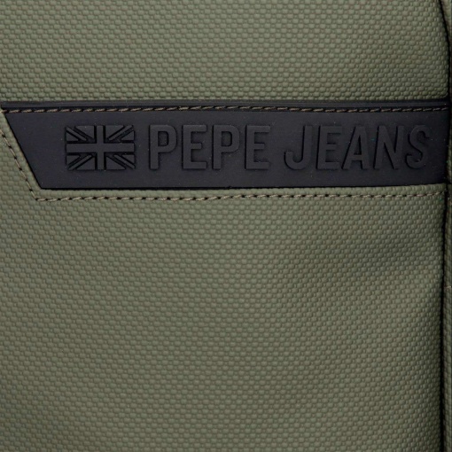 PEPE JEANS Dorking khaki backpack for 15.6" laptop and 12" tablet, adaptable to a trolley.
