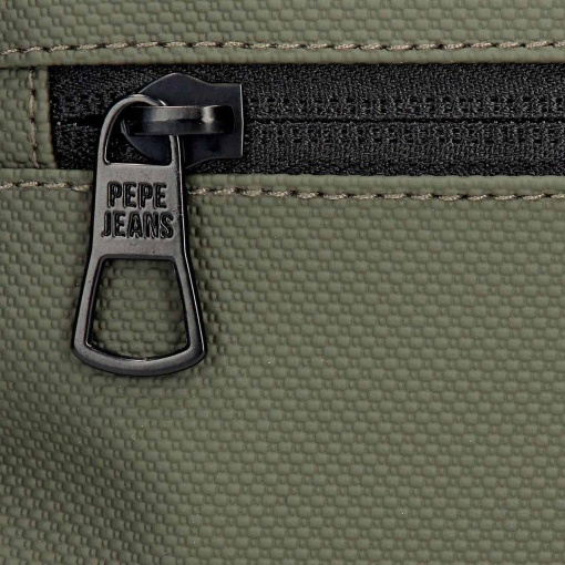 PEPE JEANS Dorking khaki backpack for 15.6" laptop and 12" tablet, adaptable to a trolley.