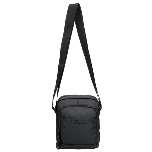 PEPE JEANS Dorking black shoulder bag 17x22x8cm