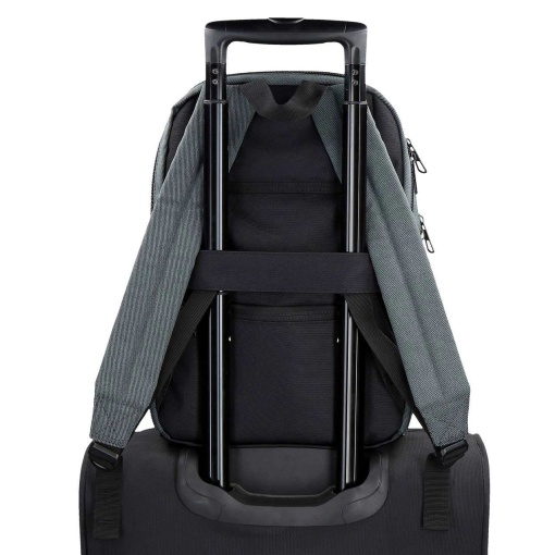 PEPE JEANS Aiden blue backpack for 13.3" laptop and 12" tablet, adaptable to a trolley.