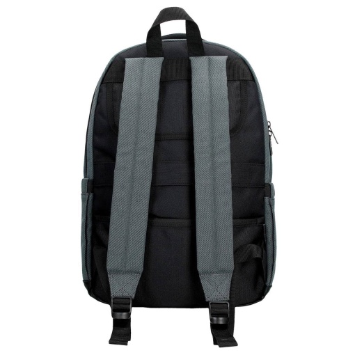 PEPE JEANS Aiden blue backpack for 15.6" laptop and 12" tablet, adaptable to a trolley.