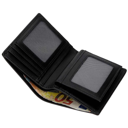 PEPE JEANS Denver black wallet 9x11x1cm