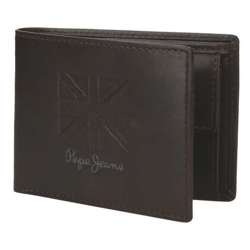 Carteira PEPE JEANS Denver castanho 11,5x8x1cm