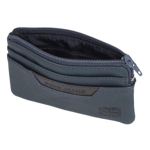 PEPE JEANS Indiana blue coin purse 11x7x1.5cm