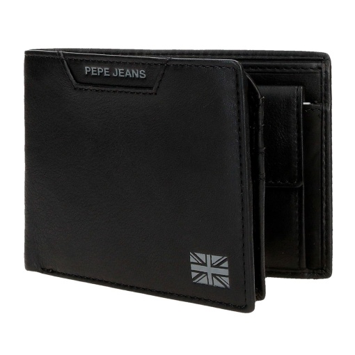 Carteira PEPE JEANS Indiana preto 12,5x9,5x1cm