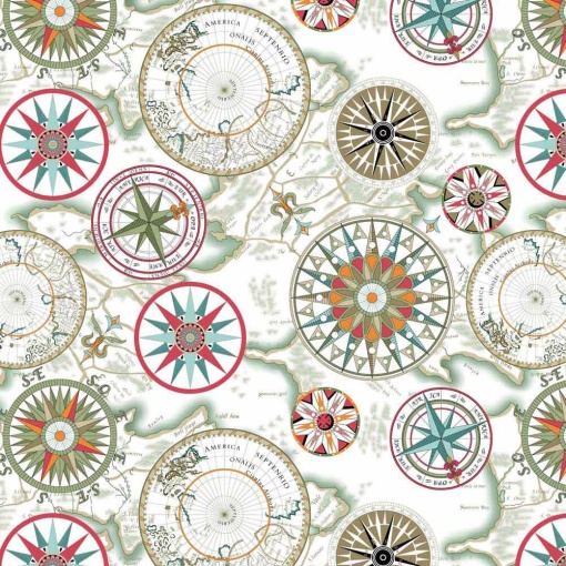 Papel de embrulho JOL Clássico 70x100cm bússolas