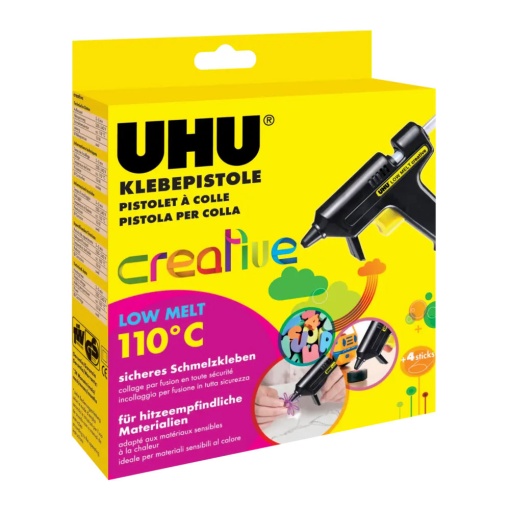 Pistola de cola oval baixa temperatura UHU CREATIV