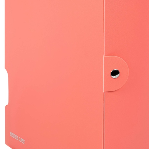 VIQUEL Business Class A4 archive folder, 80mm spine, coral color.