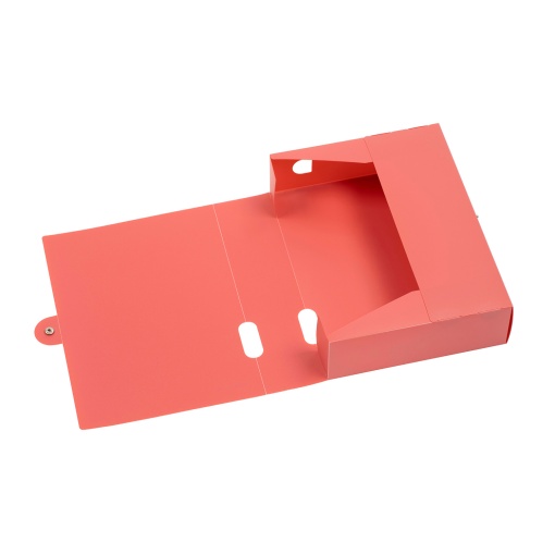 VIQUEL Business Class A4 archive folder, 80mm spine, coral color.
