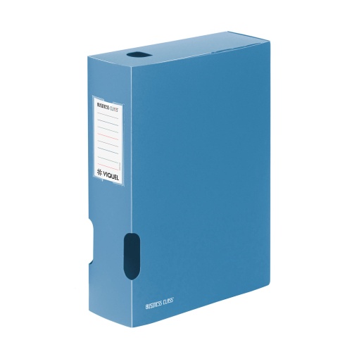 Pasta de arquivo morto VIQUEL Business Class A4 lombada de 80mm azul