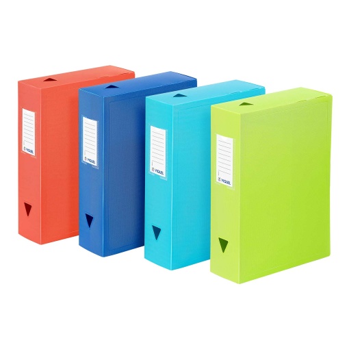 Caixa de arquivo morto VIQUEL Feel Easy A4 lombada de 80mm sortido