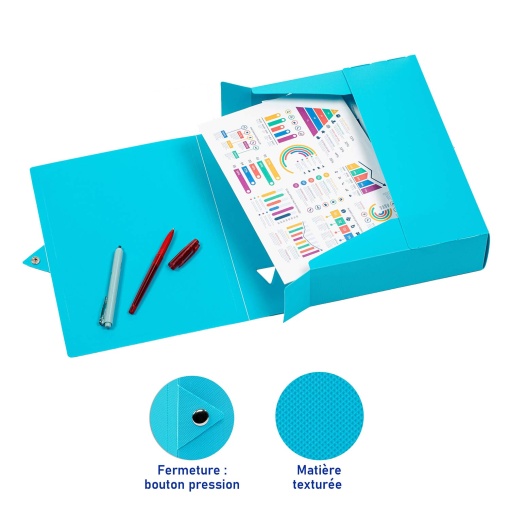 VIQUEL Feel Easy A4 archive box, 80mm spine, assorted