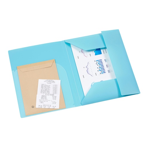 Pasta de elásticos A4 VIQUEL Mineral lombada de 15mm sortidas