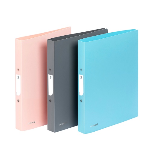 Pasta de arquivo VIQUEL Mineral A4 lombada de 35mm 2 argolas sortido